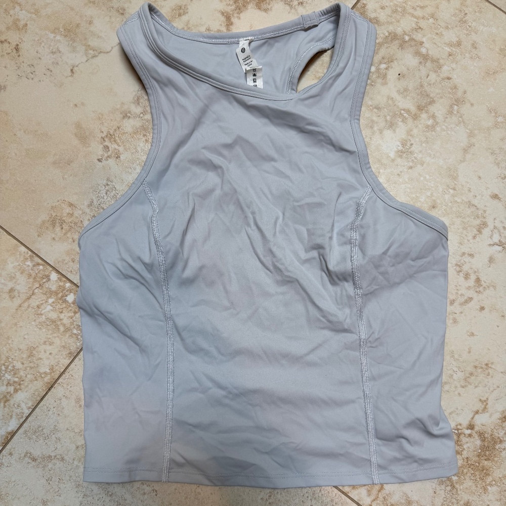 lululemon high neck tank size 8 never worn